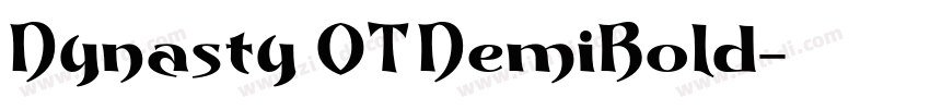 Dynasty OT DemiBold字体转换 Dynasty OT DemiBold字体转换